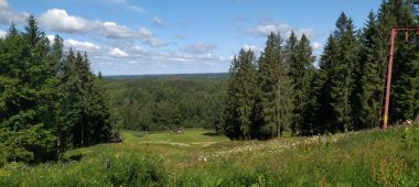 Gaiziņkalns – the highest mountain in Latvia. Geodetic arc point “Gaissa-mountain”