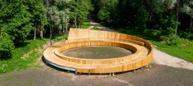 View terrace by the Gauja River