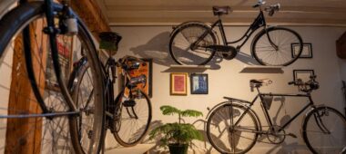 Ancient bicycle museum in Ligatne